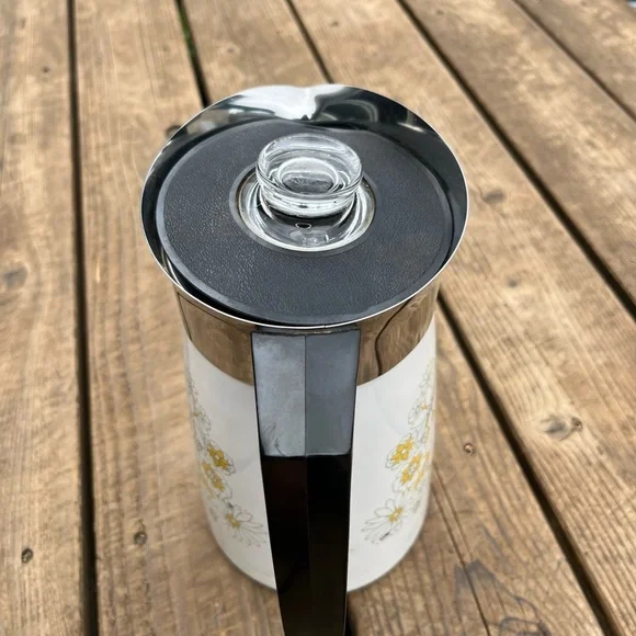 Corningware Purcolator Coffee Maker Floral Bouquet 1970's - Picture 7 of 14